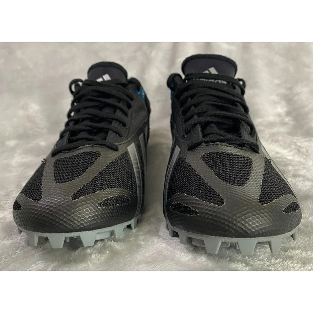 Adidas Sprintstar 4 Track Shoes Mens 11 Black Silver Spikes D66534 Cleats Race